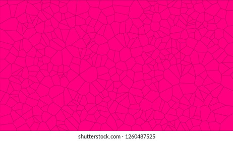 Stained glass colorful voronoi, vector eps abstract. Irregular cells background pattern. 2D Geometric shapes grid texture - Vetorial 8K HD