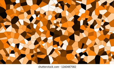 Stained glass colorful voronoi, vector eps abstract. Irregular cells background pattern. 2D Geometric shapes grid texture - Vetorial 8K HD