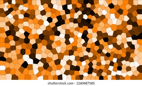 Stained glass colorful voronoi, vector eps abstract. Irregular cells background pattern. 2D Geometric shapes grid texture - Vetorial 8K HD