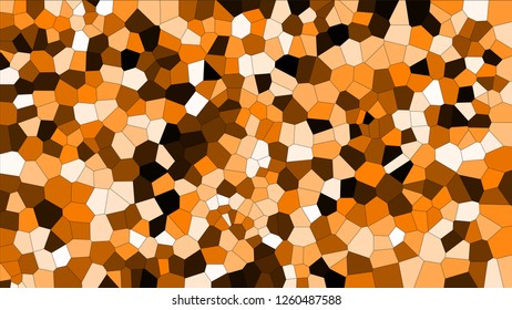 Stained glass colorful voronoi, vector eps abstract. Irregular cells background pattern. 2D Geometric shapes grid texture - Vetorial 8K HD