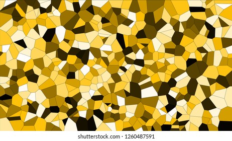 Stained glass colorful voronoi, vector eps abstract. Irregular cells background pattern. 2D Geometric shapes grid texture - Vetorial 8K HD