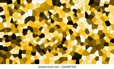 Stained glass colorful voronoi, vector eps abstract. Irregular cells background pattern. 2D Geometric shapes grid texture - Vetorial 8K HD