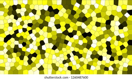 Stained glass colorful voronoi, vector eps abstract. Irregular cells background pattern. 2D Geometric shapes grid texture - Vetorial 8K HD