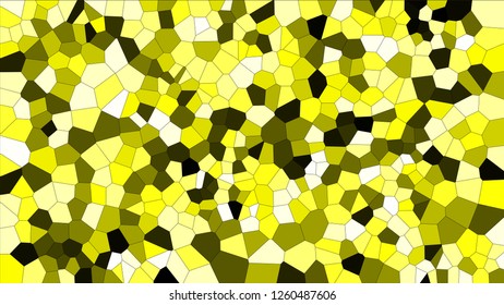 Stained glass colorful voronoi, vector eps abstract. Irregular cells background pattern. 2D Geometric shapes grid texture - Vetorial 8K HD