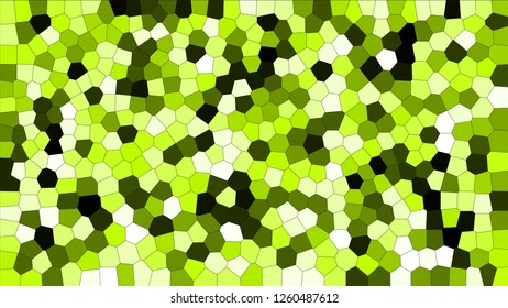 Stained glass colorful voronoi, vector eps abstract. Irregular cells background pattern. 2D Geometric shapes grid texture - Vetorial 8K HD