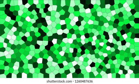 Stained glass colorful voronoi, vector eps abstract. Irregular cells background pattern. 2D Geometric shapes grid texture - Vetorial 8K HD