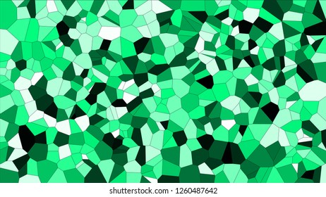 Stained glass colorful voronoi, vector eps abstract. Irregular cells background pattern. 2D Geometric shapes grid texture - Vetorial 8K HD