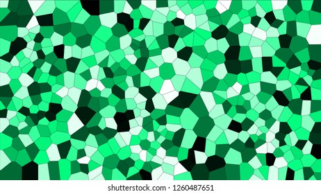 Stained glass colorful voronoi, vector eps abstract. Irregular cells background pattern. 2D Geometric shapes grid texture - Vetorial 8K HD