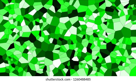 Stained glass colorful voronoi, vector eps abstract. Irregular cells background pattern. 2D Geometric shapes grid texture - Vetorial 8K HD