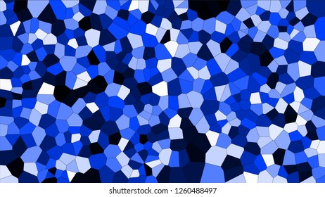 Stained glass colorful voronoi, vector eps abstract. Irregular cells background pattern. 2D Geometric shapes grid texture - Vetorial 8K HD