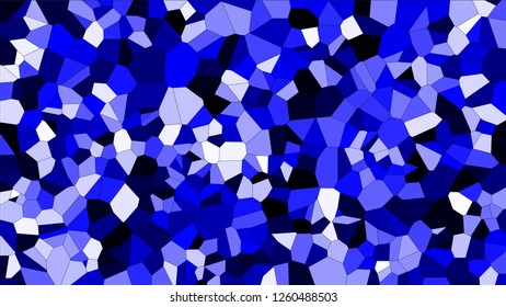 Stained glass colorful voronoi, vector eps abstract. Irregular cells background pattern. 2D Geometric shapes grid texture - Vetorial 8K HD