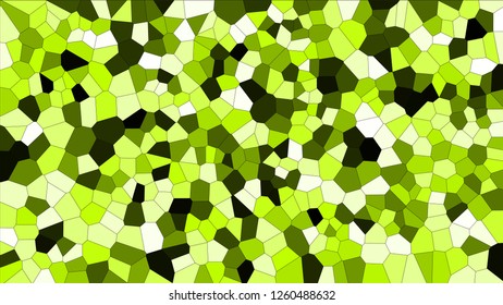 Stained glass colorful voronoi, vector eps abstract. Irregular cells background pattern. 2D Geometric shapes grid texture - Vetorial 8K HD