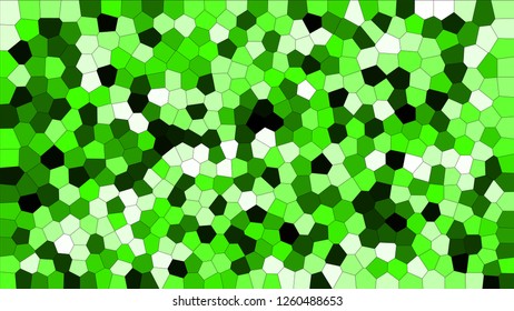 Stained glass colorful voronoi, vector eps abstract. Irregular cells background pattern. 2D Geometric shapes grid texture - Vetorial 8K HD