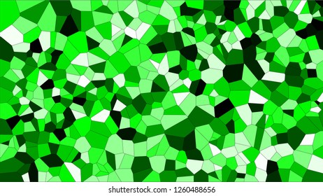 Stained glass colorful voronoi, vector eps abstract. Irregular cells background pattern. 2D Geometric shapes grid texture - Vetorial 8K HD