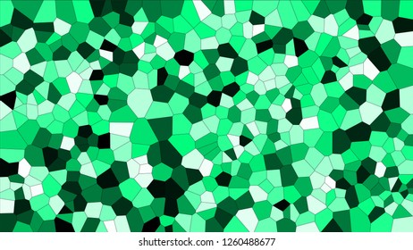 Stained glass colorful voronoi, vector eps abstract. Irregular cells background pattern. 2D Geometric shapes grid texture - Vetorial 8K HD