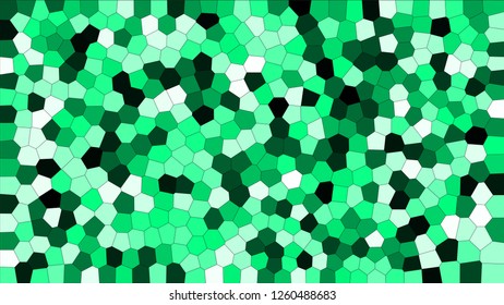 Stained glass colorful voronoi, vector eps abstract. Irregular cells background pattern. 2D Geometric shapes grid texture - Vetorial 8K HD