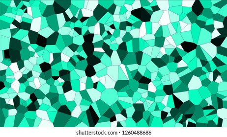 Stained glass colorful voronoi, vector eps abstract. Irregular cells background pattern. 2D Geometric shapes grid texture - Vetorial 8K HD