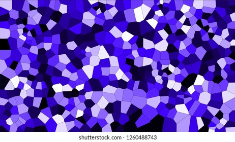 Stained glass colorful voronoi, vector eps abstract. Irregular cells background pattern. 2D Geometric shapes grid texture - Vetorial 8K HD