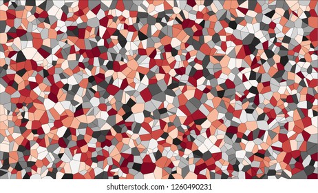 Stained glass colorful voronoi, vector eps abstract. Irregular cells background pattern. 2D Geometric shapes grid texture - Vetorial 8K HD