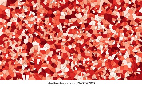 Stained glass colorful voronoi, vector eps abstract. Irregular cells background pattern. 2D Geometric shapes grid texture - Vetorial 8K HD