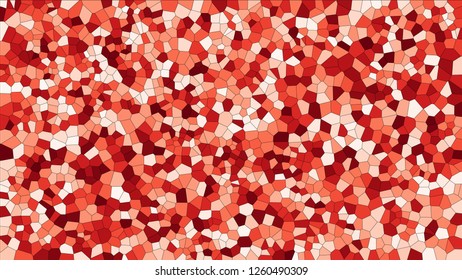 Stained glass colorful voronoi, vector eps abstract. Irregular cells background pattern. 2D Geometric shapes grid texture - Vetorial 8K HD