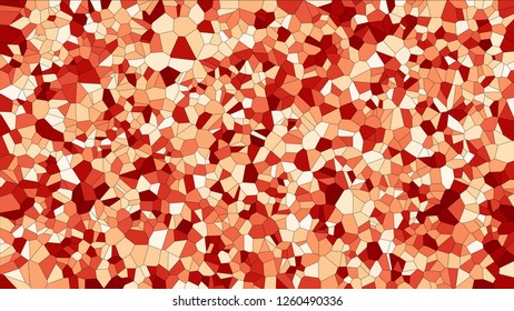 Stained glass colorful voronoi, vector eps abstract. Irregular cells background pattern. 2D Geometric shapes grid texture - Vetorial 8K HD