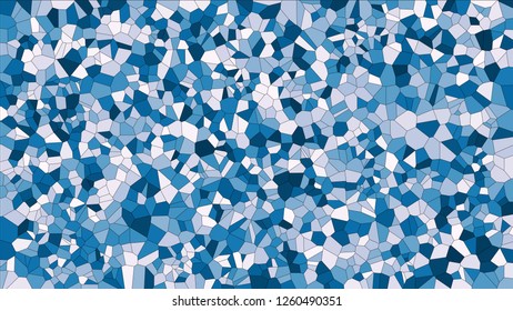 Stained glass colorful voronoi, vector eps abstract. Irregular cells background pattern. 2D Geometric shapes grid texture - Vetorial 8K HD