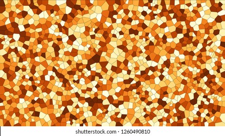 Stained glass colorful voronoi, vector eps abstract. Irregular cells background pattern. 2D Geometric shapes grid texture - Vetorial 8K HD