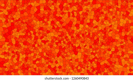 Stained glass colorful voronoi, vector eps abstract. Irregular cells background pattern. 2D Geometric shapes grid texture - Vetorial 8K HD