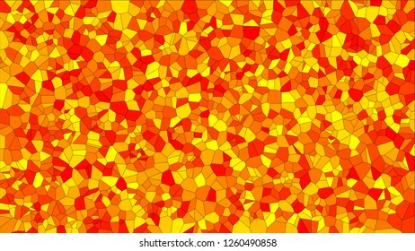 Stained glass colorful voronoi, vector eps abstract. Irregular cells background pattern. 2D Geometric shapes grid texture - Vetorial 8K HD