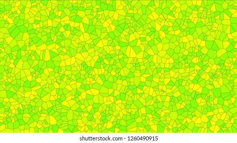 Stained glass colorful voronoi, vector eps abstract. Irregular cells background pattern. 2D Geometric shapes grid texture - Vetorial 8K HD