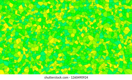 Stained glass colorful voronoi, vector eps abstract. Irregular cells background pattern. 2D Geometric shapes grid texture - Vetorial 8K HD