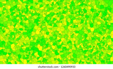 Stained glass colorful voronoi, vector eps abstract. Irregular cells background pattern. 2D Geometric shapes grid texture - Vetorial 8K HD