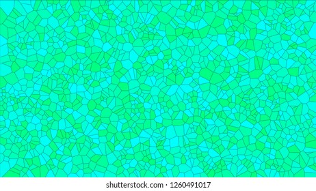 Stained glass colorful voronoi, vector eps abstract. Irregular cells background pattern. 2D Geometric shapes grid texture - Vetorial 8K HD