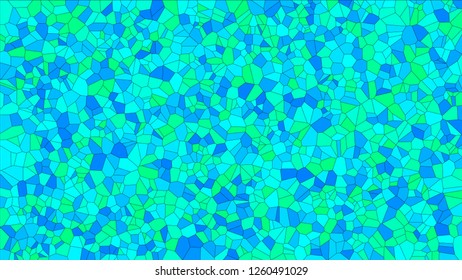 Stained glass colorful voronoi, vector eps abstract. Irregular cells background pattern. 2D Geometric shapes grid texture - Vetorial 8K HD