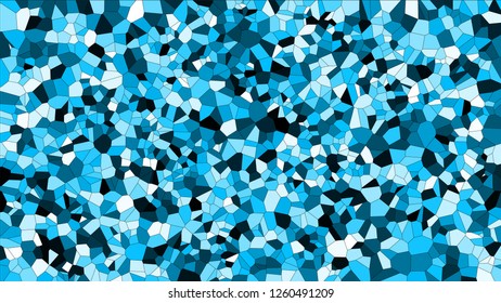 Stained glass colorful voronoi, vector eps abstract. Irregular cells background pattern. 2D Geometric shapes grid - Vetorial 8K HD