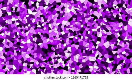 Stained glass colorful voronoi, vector eps abstract. Irregular cells background pattern. 2D Geometric shapes grid - Vetorial 8K HD