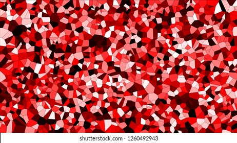 Stained glass colorful voronoi, vector eps abstract. Irregular cells background pattern. 2D Geometric shapes grid - Vetorial 8K HD