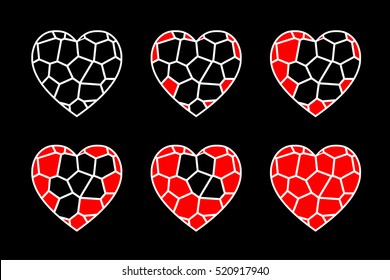 Stained Glass Heart Vector Animation