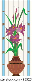 Stained Glass Irises