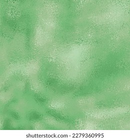 Stained glass light green and white shiny texture. Frosted glass surface. Abstract matte misted wet background with foil effect. Glitter icy texture. Vector illustration 