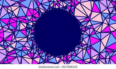 Fondo abstracto de Vector de mosaico o vidriera