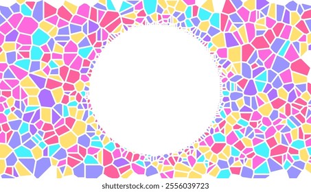 Stained glass or mosaic vector abstract background