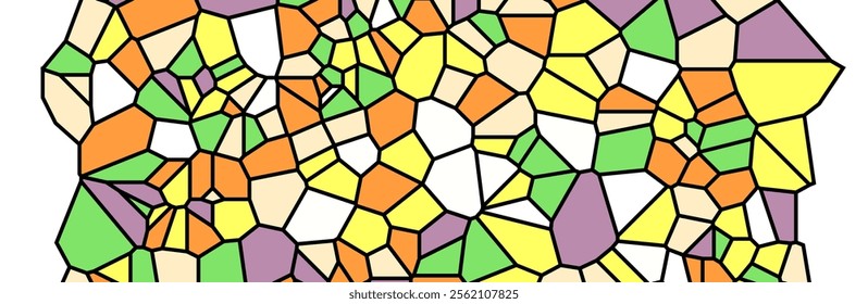 Stained glass or mosaic vector abstract background