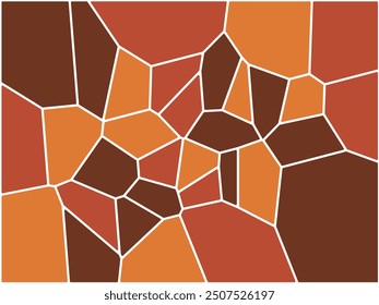 Stained Glass Multicolor Broken with shadow Background stock illustration