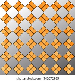 Stained glass pattern, decorative lattice