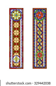 Stained glass  pattern, Gothic ornament