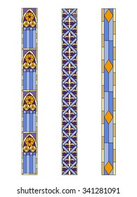 Stained glass  pattern, Gothic ornament