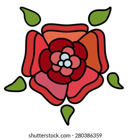 Stained Glass Rose