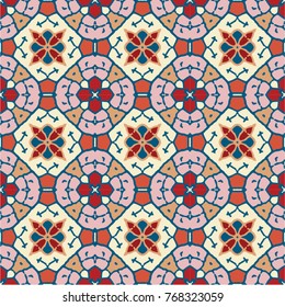stained glass seamless pattern